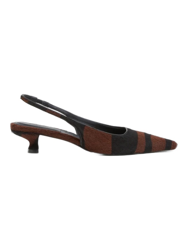 Jenny Calf Hair Slingback Pump