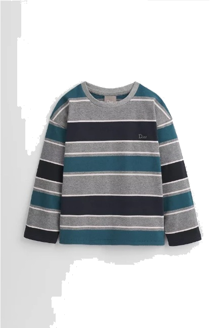Kids' Long-Sleeved T-Shirt — Multicolor Stripe