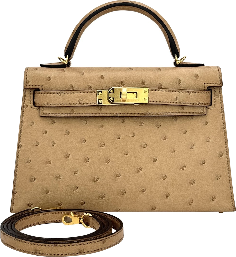Hermès Ostrich Mini Kelly 20