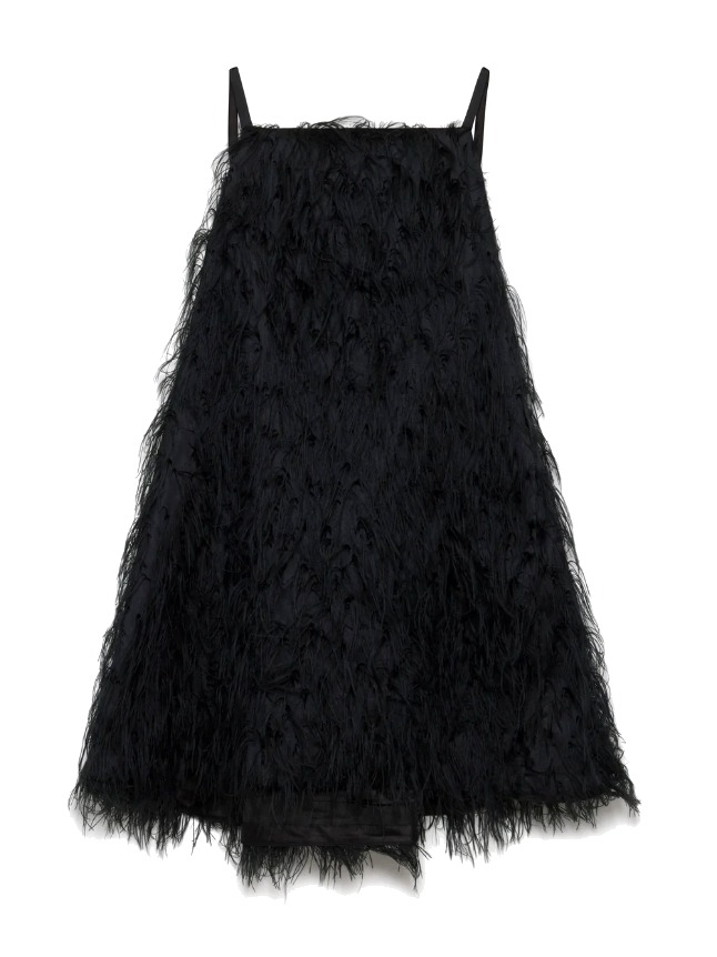 Kalla Fringe Jacquard Mini Dress