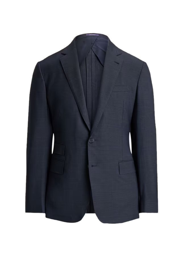 Kent Hand-Tailored Glen Plaid Wool Suit