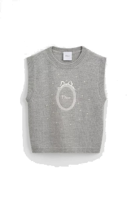 Kids' Sweater Vest — Gray