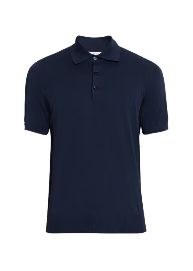 Cotton Knit Polo Shirt