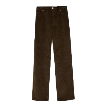 Micro-Rise Corduroy Straight-Leg Trousers