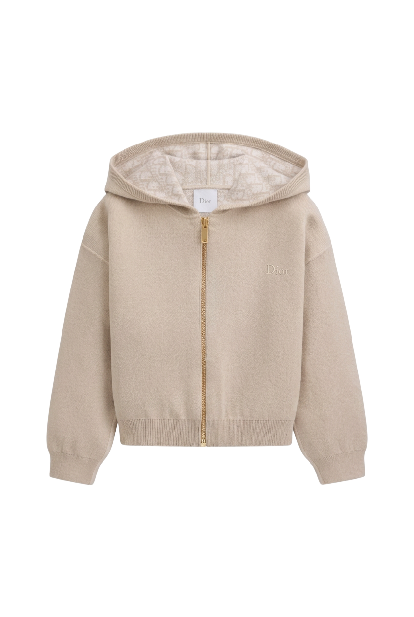 Kids' Reversible Zipped Cardigan with Hood